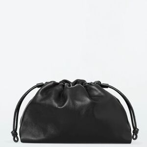 COS Cavatelli Black Leather Mini Bag